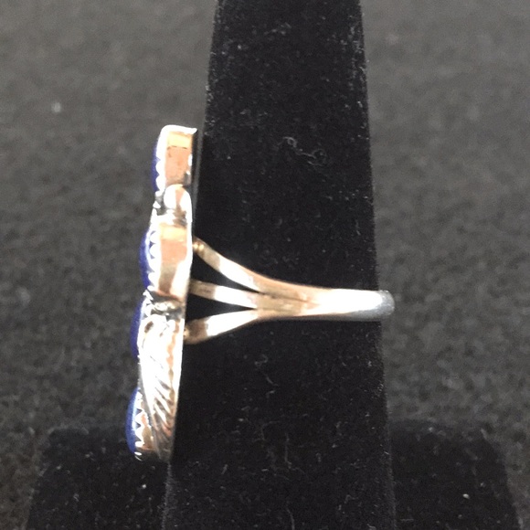 Lapis & Sterling Silver Ring - Picture 2 of 2